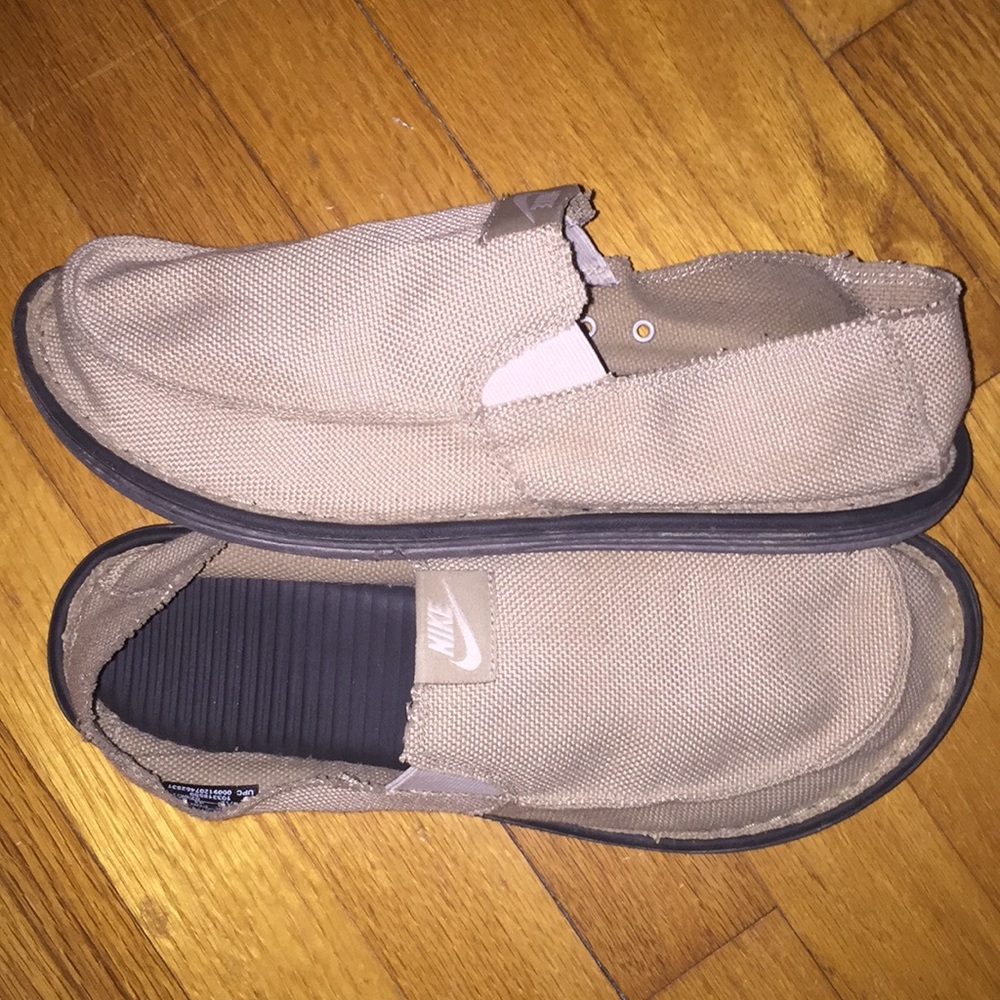 Nike Tan/Khaki Slip On Shoes